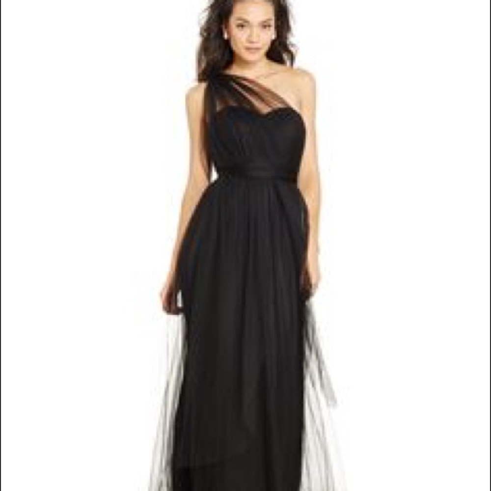 Black Convertible Tulle Gown for wedding/formal
